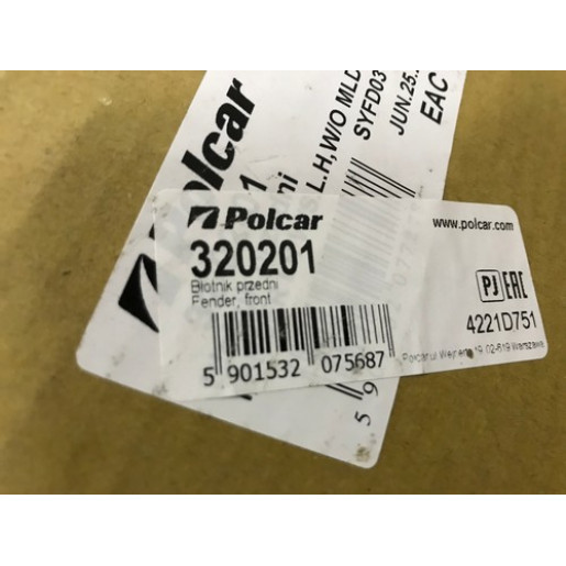 Крыло переднее левое Ford Focus 2005-2010 320201